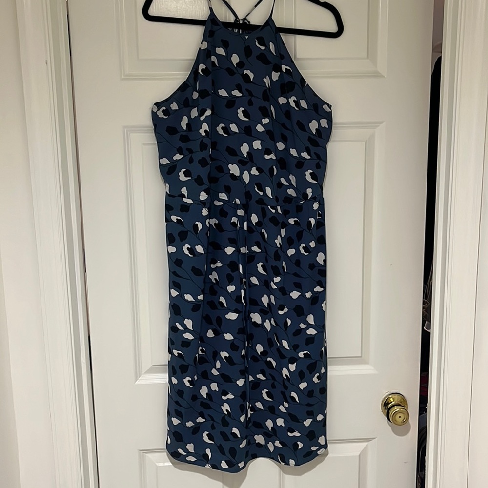Loft Halter Neck Dress with Tie Waist